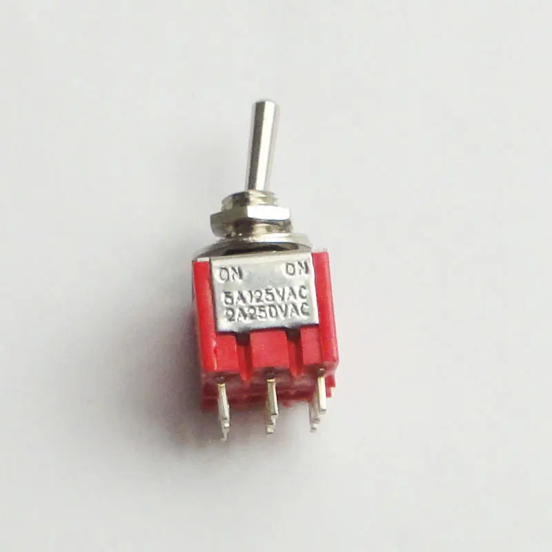 

Wholesale 100pcs MTS-303 ON-OFF-ON 3 Position Latching 2A250VAC 5A125VAC Power 9pin Toggle Switch Excellent Quality