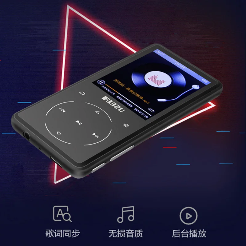 Новый Bluetooth MP3 плеер RUIZU 8 ГБ музыкальный с поддержкой fm радио видеоплеер