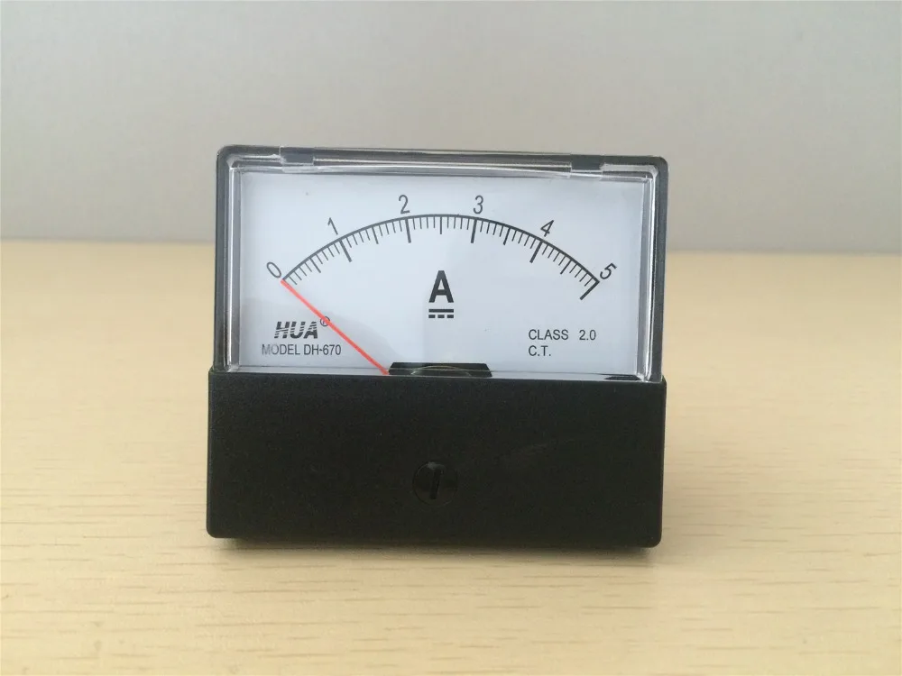 DH-670 5A 10A 20A 30A 50A 100A 200A 500ADC аналоговая AMP Панель измеритель тока Амперметр