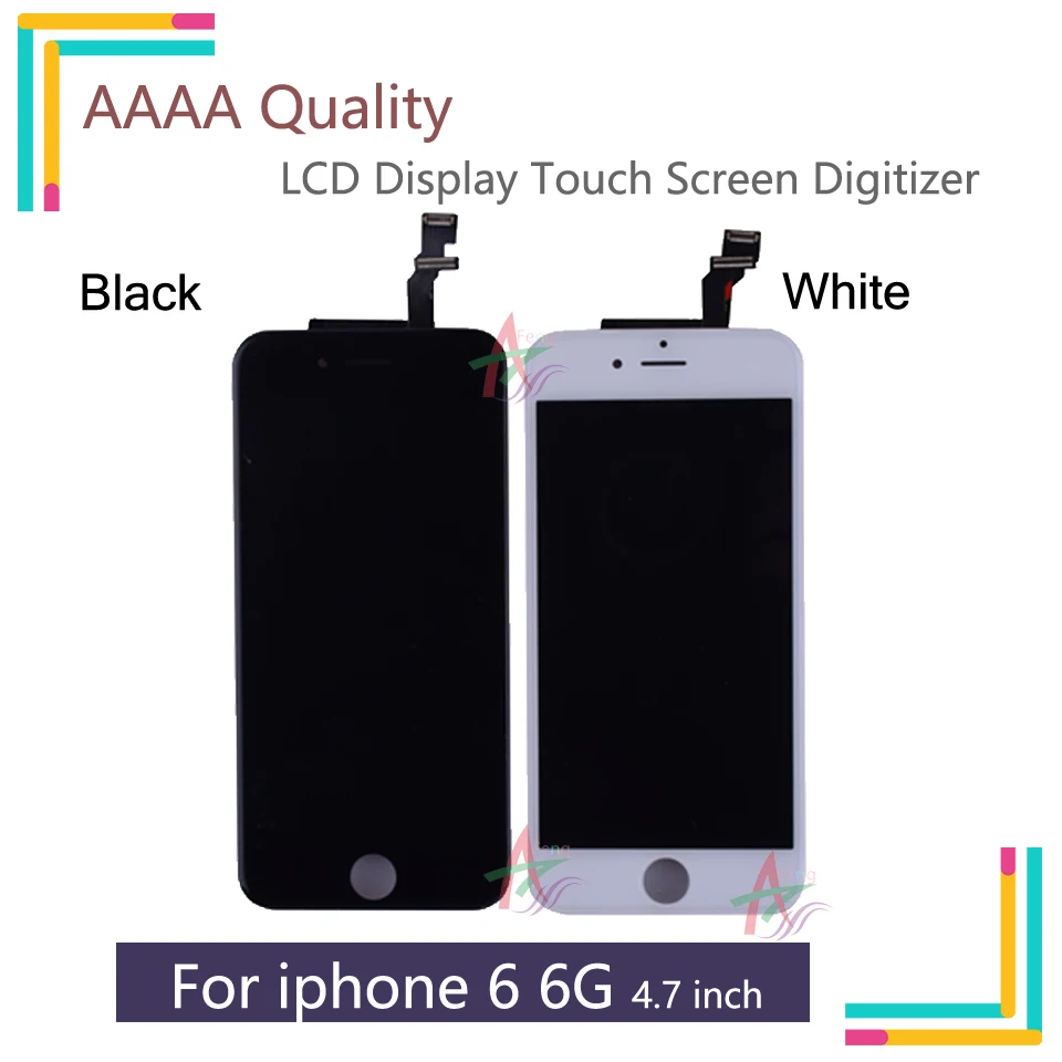 Оригинальный ЖК экран для iPhone 6 6G дисплей дигитайзер сенсорный iphone6 Полный