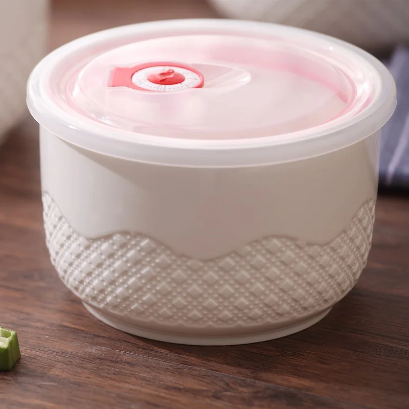 Керамическая емкость для хранения большой емкости набор из трех предметов миска