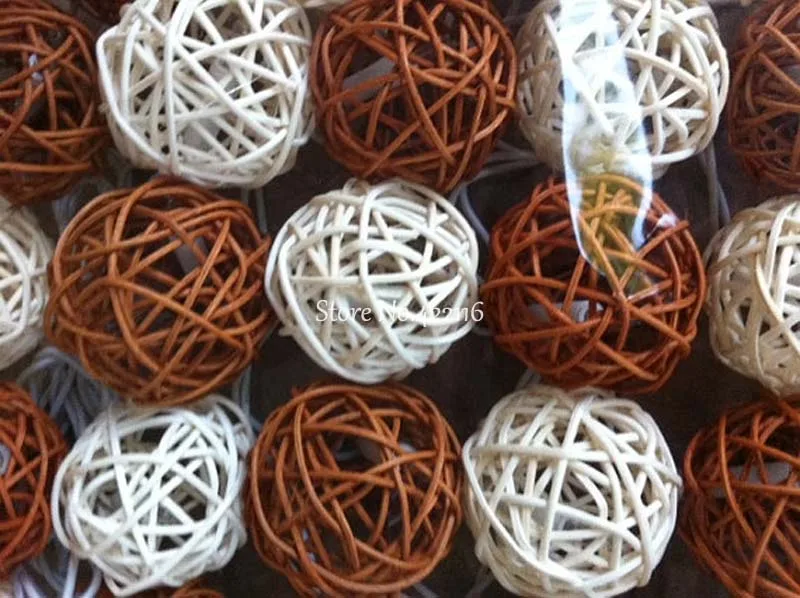 20/38 шт. светодиодные гирлянды из ротанга|ball led|garland lightrattan ball led |