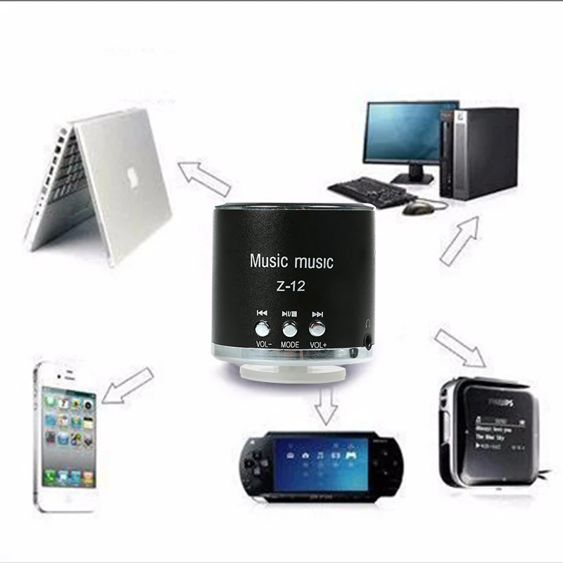 Xingyida мини-радио Динамик стерео S TF FM USB AUX музыка бумбокс Металл Бас Altavoz для