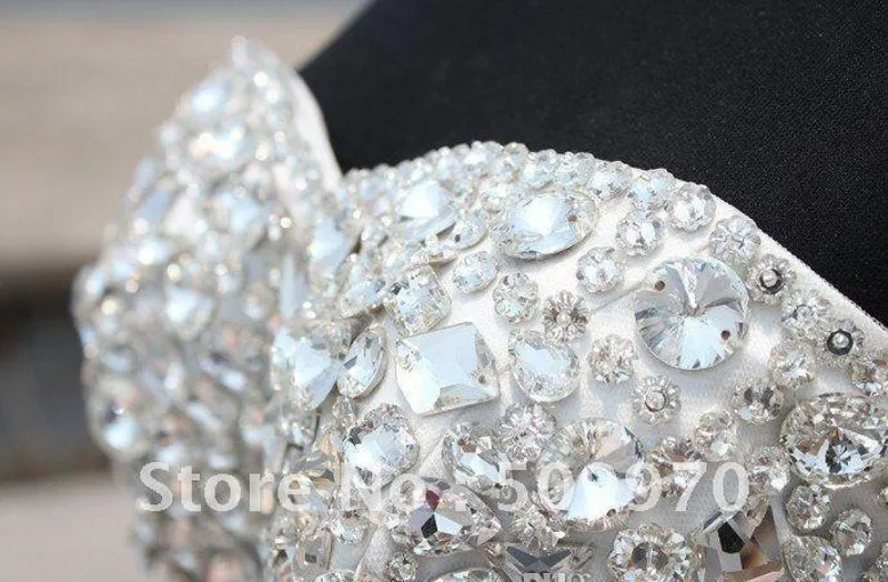 Свадебное платье-Русалка без бретелек со стразами и бусинами | Женская одежда