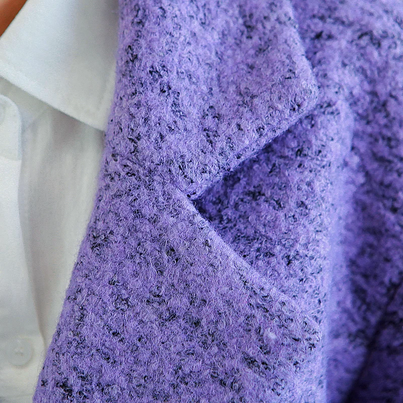 Европейское модное женское Шерстяное Пальто новинка 2018 длинное плотное