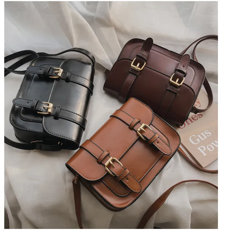 JG винтажная новая женская сумка из искусственной кожи с клапаном на плечо модная