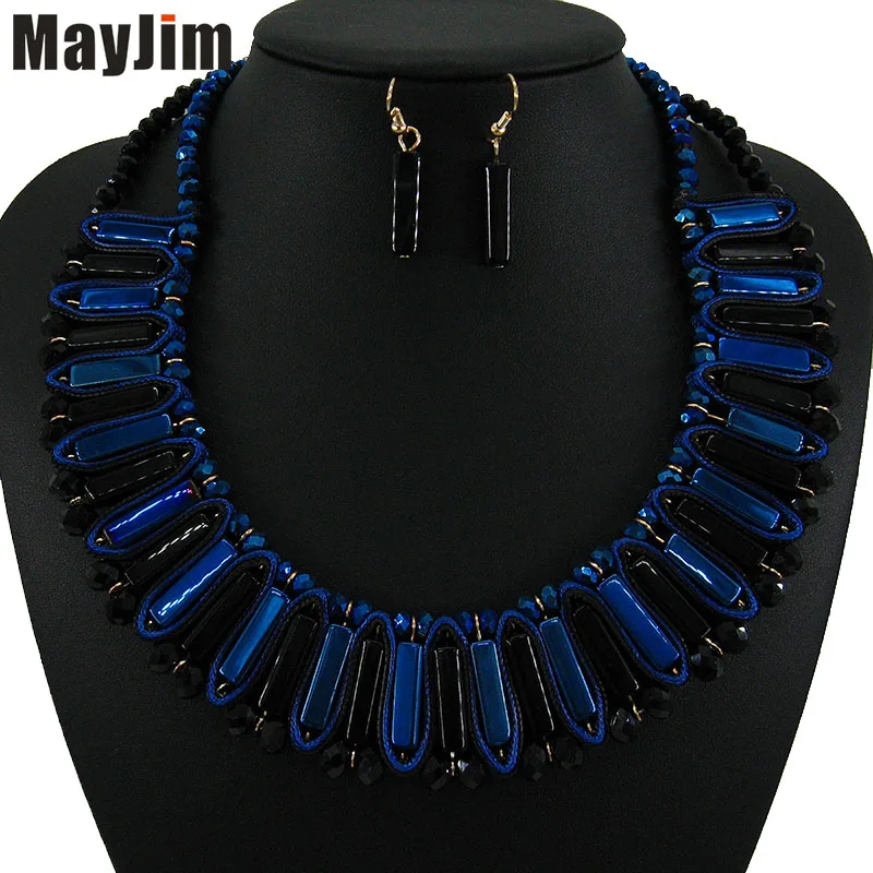 MayJim новое заявление 2019 Модные Ювелирные наборы ручной работы цепочка с золотой