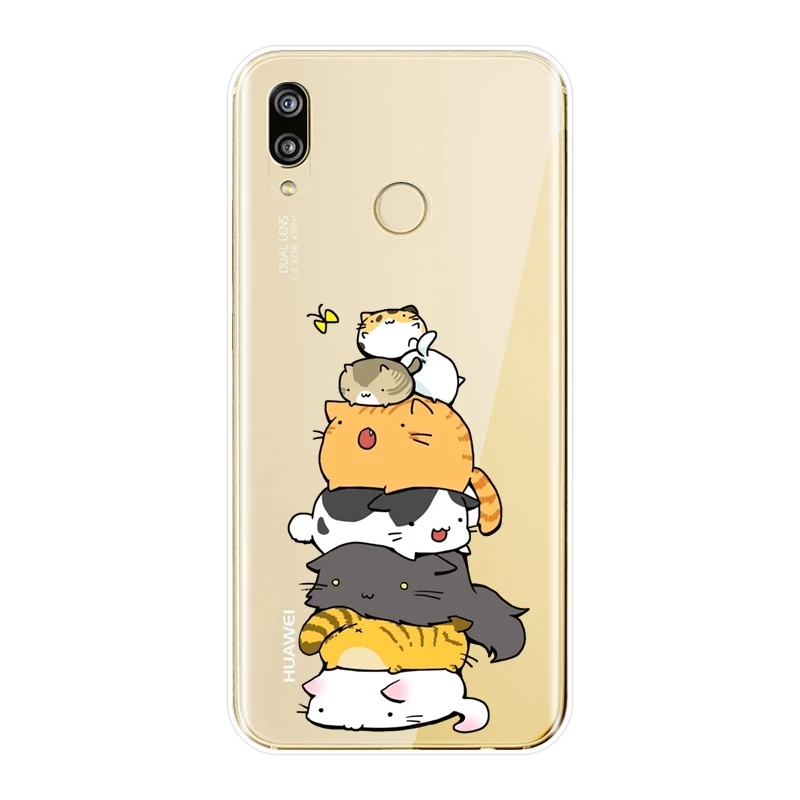 No.2 Мягкий чехол для телефона huawei P8 P9 Lite Mini Kawaii Cat, силиконовый чехол на заднюю панель для huawei P20 Lite Pro P9 P10 Plus P Smart чехол - Цвет: No.2