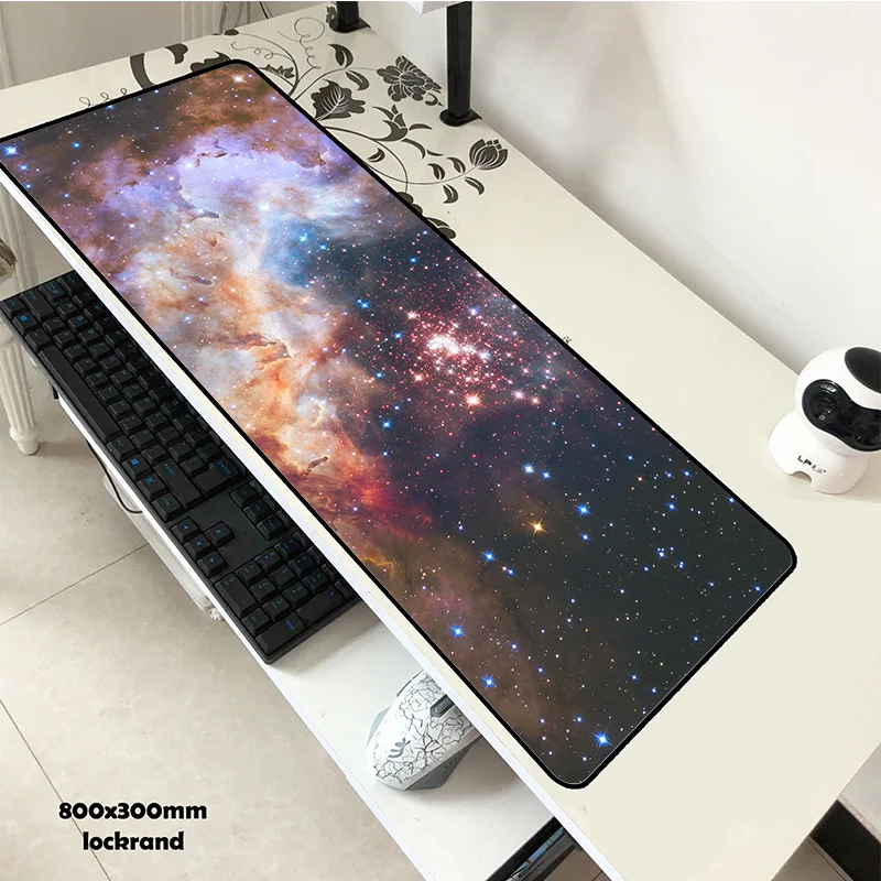 Galaxy коврик для мыши гелевый 80x30 см Коврик красивый компьютерный игровой геймер