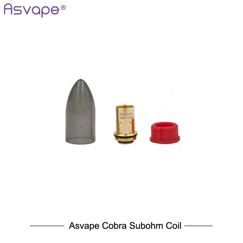 5 шт./лот оригинальная катушка Asvape Cobra sub ohm для электронных сигарет головка бака 0