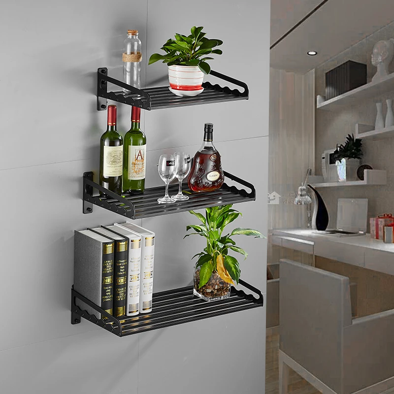 

Kitchen racks wall mounted microwave oven 304 stainless steel wall rack supplies seasoning storage storage rack LU51710