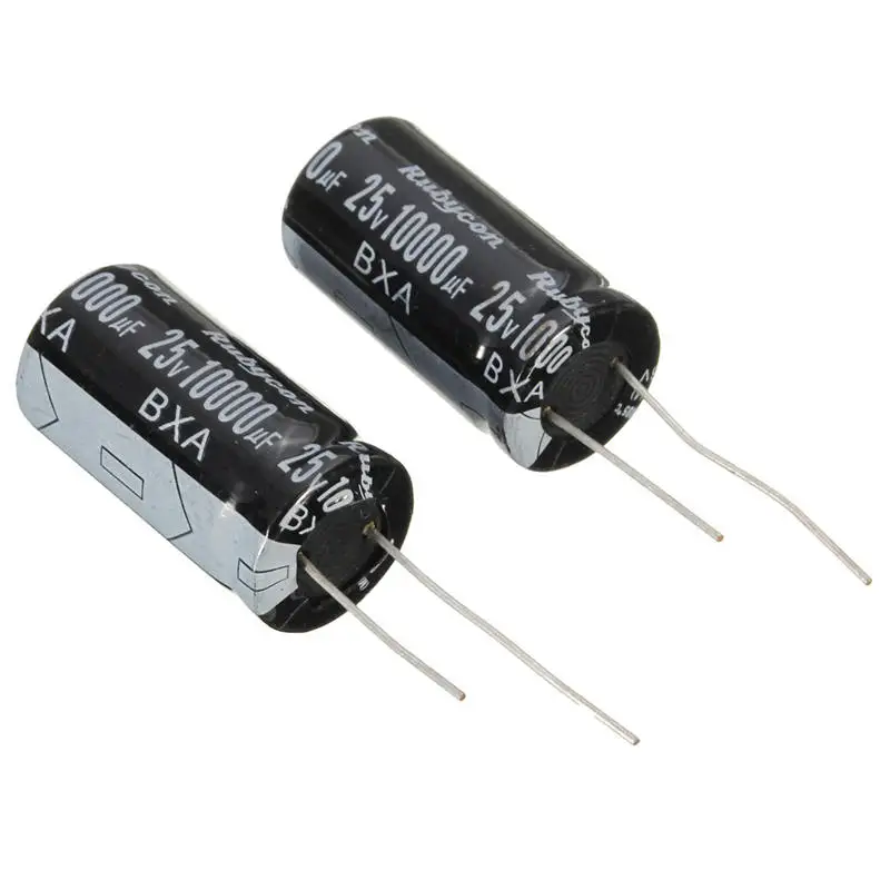 Электролитический конденсатор с радиальными выводами 10 шт. емкость 25 в 10000 мкФ 105C