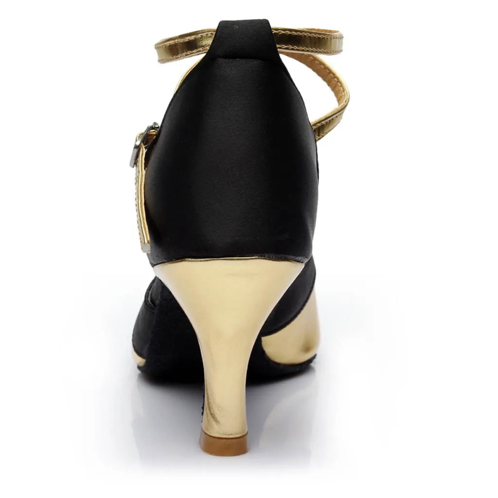 Женские туфли для бальных танцев YOUYEDIAN латиноамериканских на каблуке #