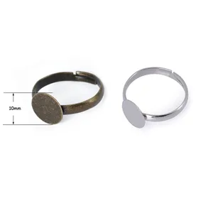 10 шт., квадратные заготовки для кабошона диаметром 10 мм