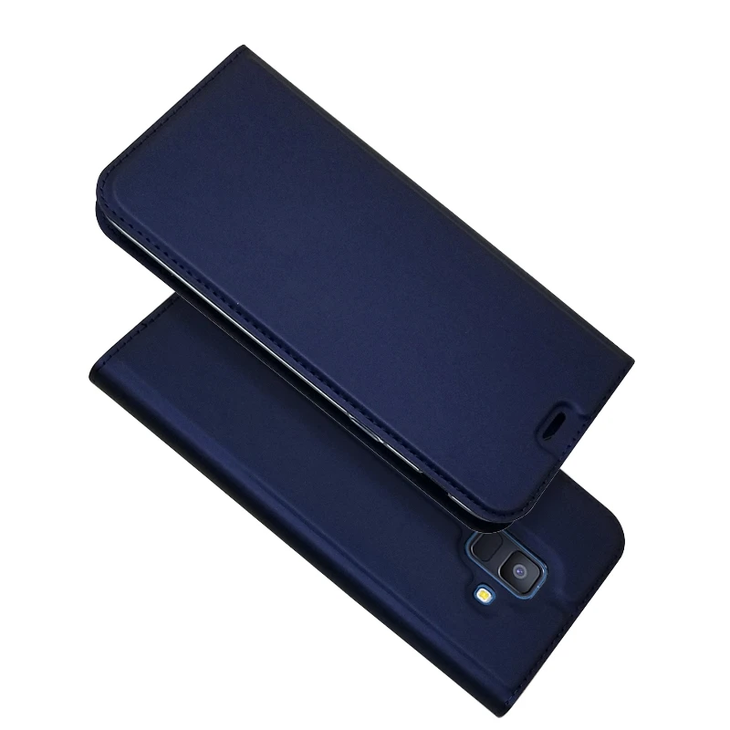 Для Samsung Galaxy A6 Plus 2018 чехол для Роскошный кожаный флип-чехол-кошелек Coque A600FN |