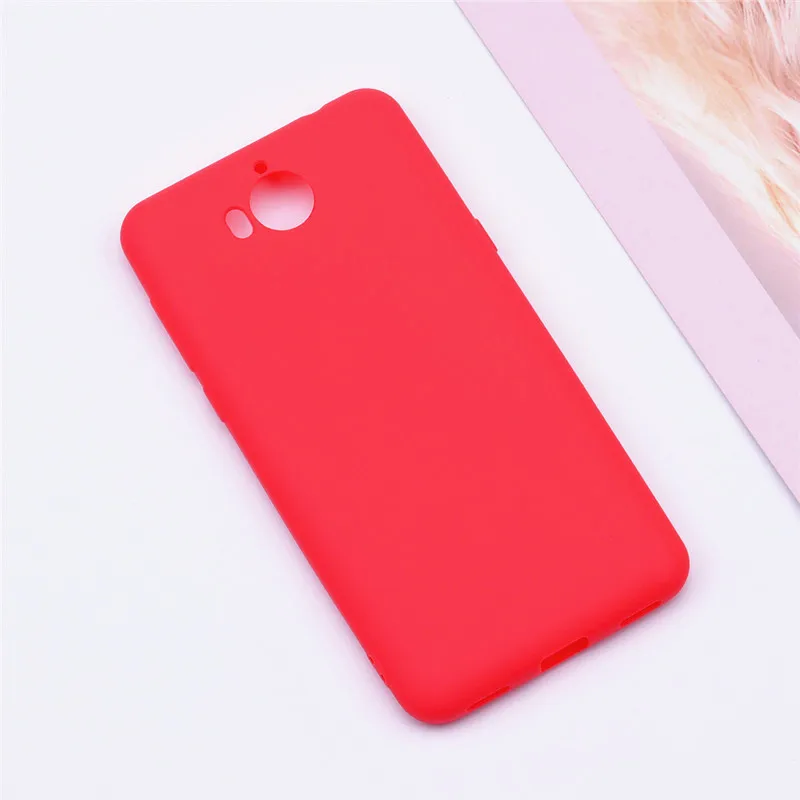 Red Мягкий силиконовый чехол из ТПУ для huawei Y5 чехол Мягкая цветная силиконовая задняя крышка для huawei Y6 чехол для huawei Y5 чехол - Цвет: Red
