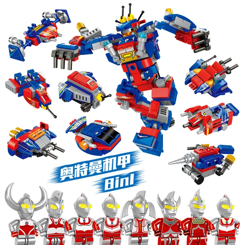 M78 Горячие Legoings Супер Герои ультра 8 в 1 Робот Монстр гигантский Spark Lence Tiga Ultraman