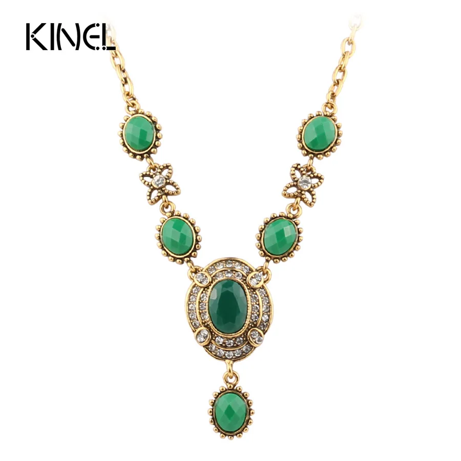 Kinel винтажное ювелирное изделие оптовая продажа богемное массивное ожерелье