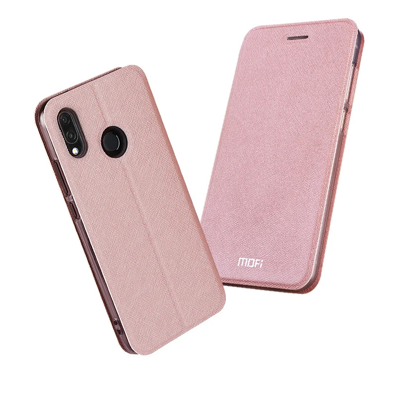 Тонкие флип-Чехлы Mofi для Xiaomi Redmi Note 7 чехол / Pro/Y3 глобальная версия ПУ кожа + ТПУ