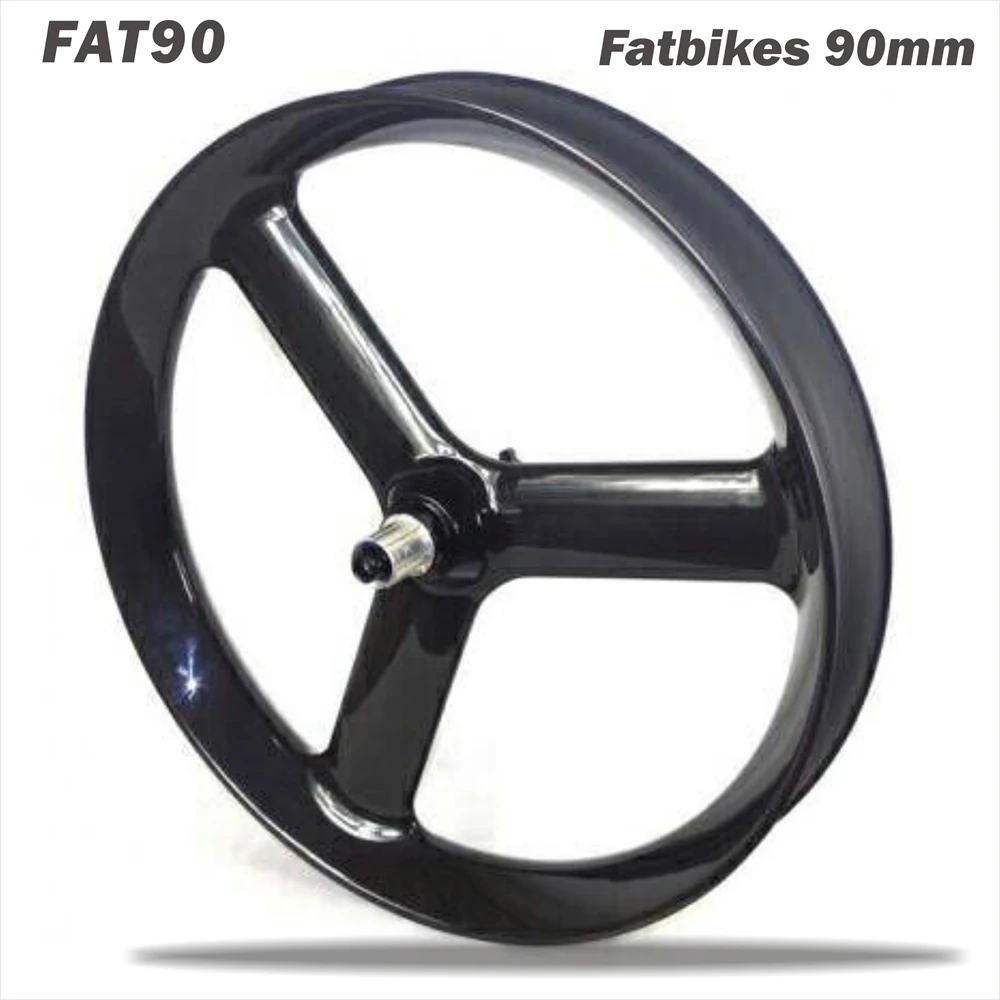 Новый 26er три говорил жира/Снег велосипед углерода Колёса 3 фэт байке et 90 мм Ширина