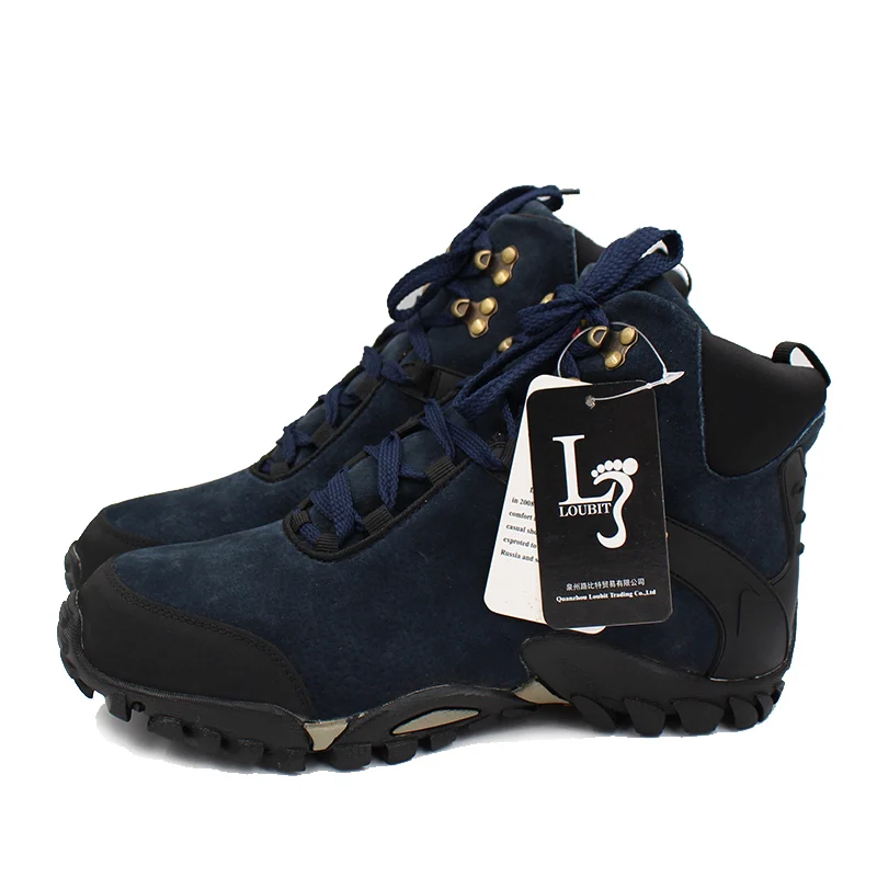 Мужская обувь 2017 года зимние кожаные ботинки с мехом внутри дышащие мужские