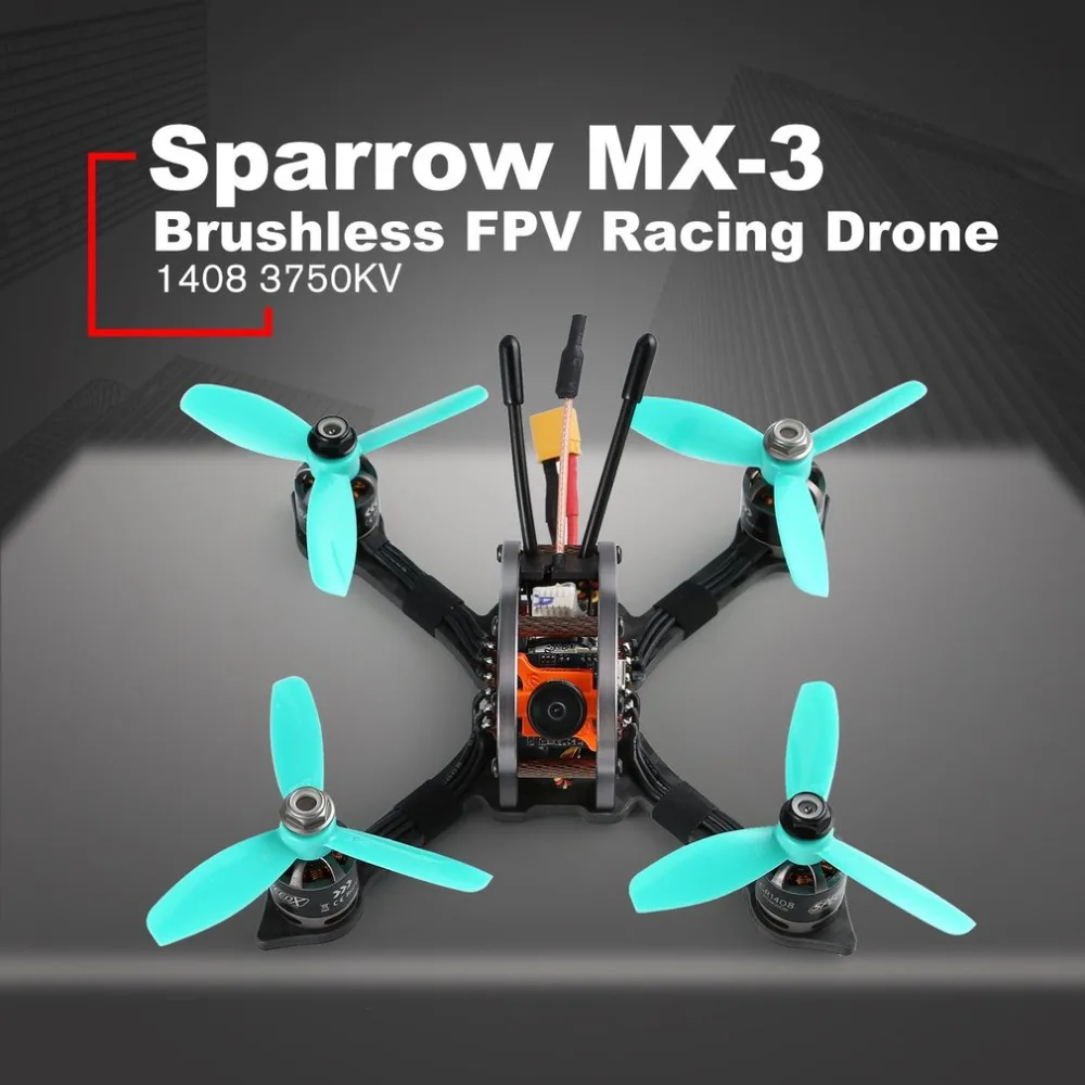 GEPRC Sparrow 139 мм MX 3 V2 микро бесщеточный FPV гоночный Квадрокоптер с FrSky приемником 600TVL 5