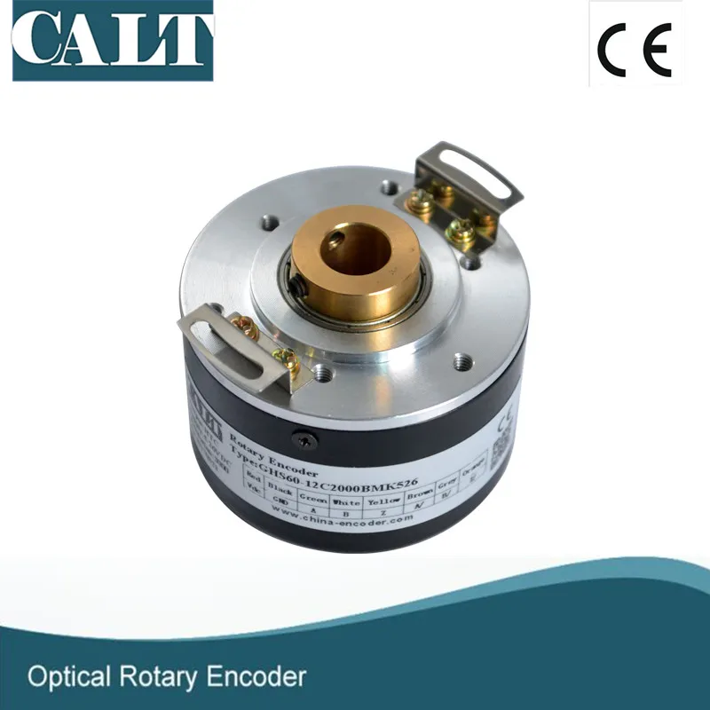 CALT GHH60 15 mm hollow shaft push pull A B Z signal optical rotary encoder 500 1000 1024 2000 2500 ppr pulse