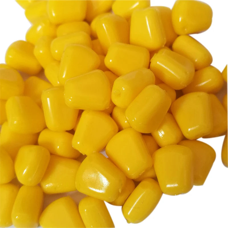 Высокое качество 20 шт./лот 1 см Желтые мягкие приманки для ловли карпа с запахом