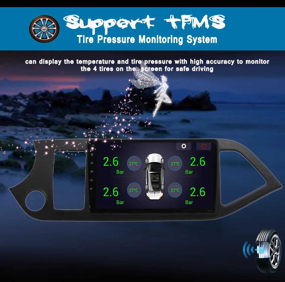 " Android 9,0 DSP ips AV выход автомобильный dvd Кассетный плеер рекордер для KIA Morning Picanto 2011 gps-монитор стерео радио wifi BT