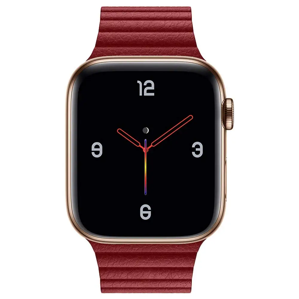 Ремешок для часов Apple Watch 1 2 3 4 5 38 мм 40 мм 42 мм 44 мм Замена мужской t магнитный ремешок кожаный ремешок для часов браслет для мужчин и женщин