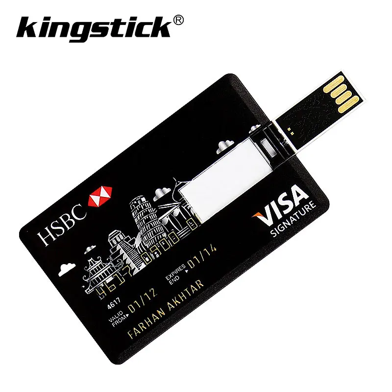 Горячая Распродажа, модель кредитной карты, Usb флеш-накопитель, 4 ГБ, 8 ГБ, 16 ГБ, карта памяти, 32 ГБ, 64 ГБ, 128 ГБ, флешка, usb флешка