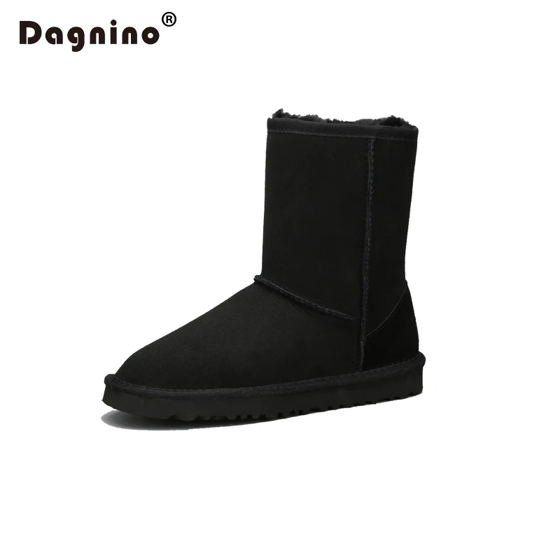 DAGNINO/женские зимние ботинки из овечьей кожи на меху; женские замшевые ботильоны высокого качества из натуральной овечьей шерсти; унисекс