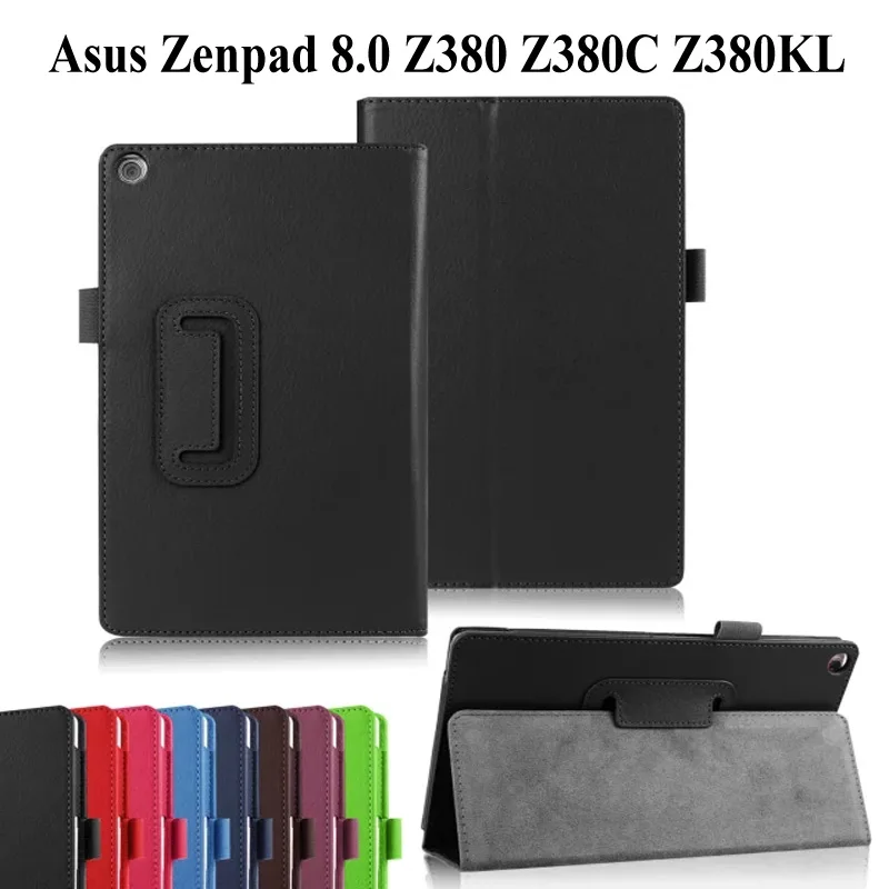 Чехол подставка для ASUS Zenpad 8 0 Z380 Z380KL Z380C из ПУ кожи|Чехлы планшетов и электронных