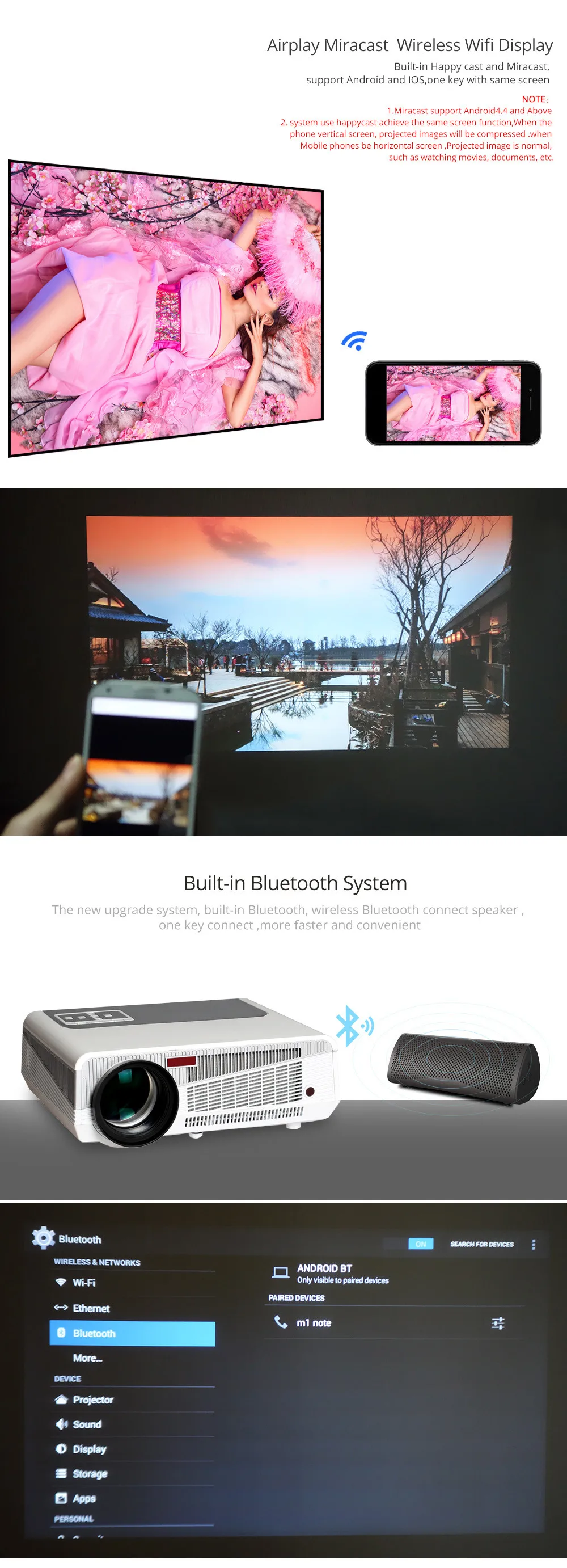 Poner Saund светодиодный 86+ wifi 5500 люмен протектор 1080p HDMI видео мульти экран светодиодный проектор Android 6,0 HD светодиодный 3D умный проектор