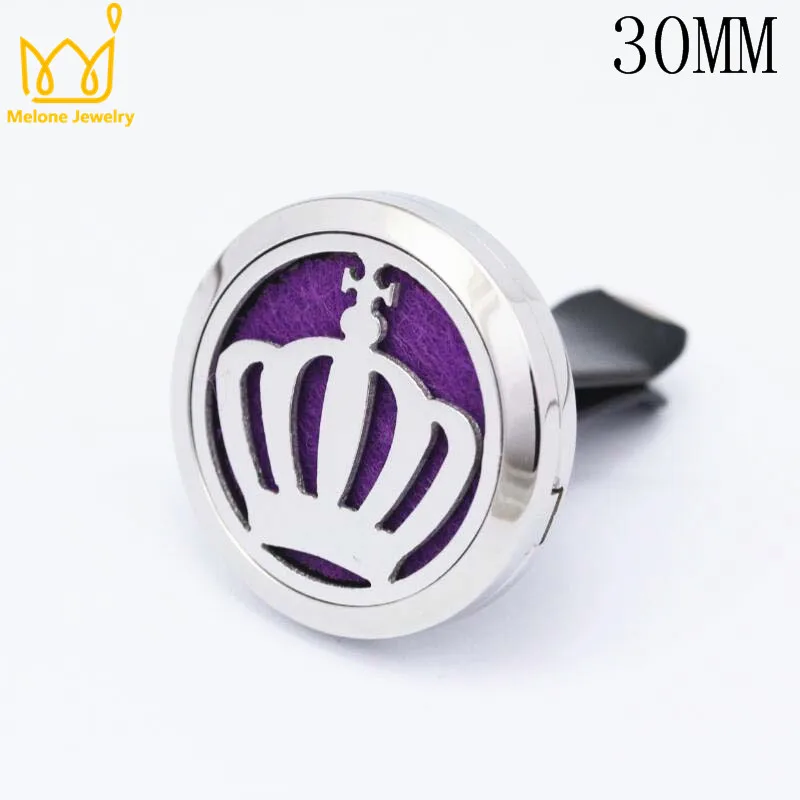 Tree 30mm 316L Stainless Steel Car Accessories Essential Oil Diffuser Locket Clip Aromatherapy Pendants 10 Free Pads | Украшения и