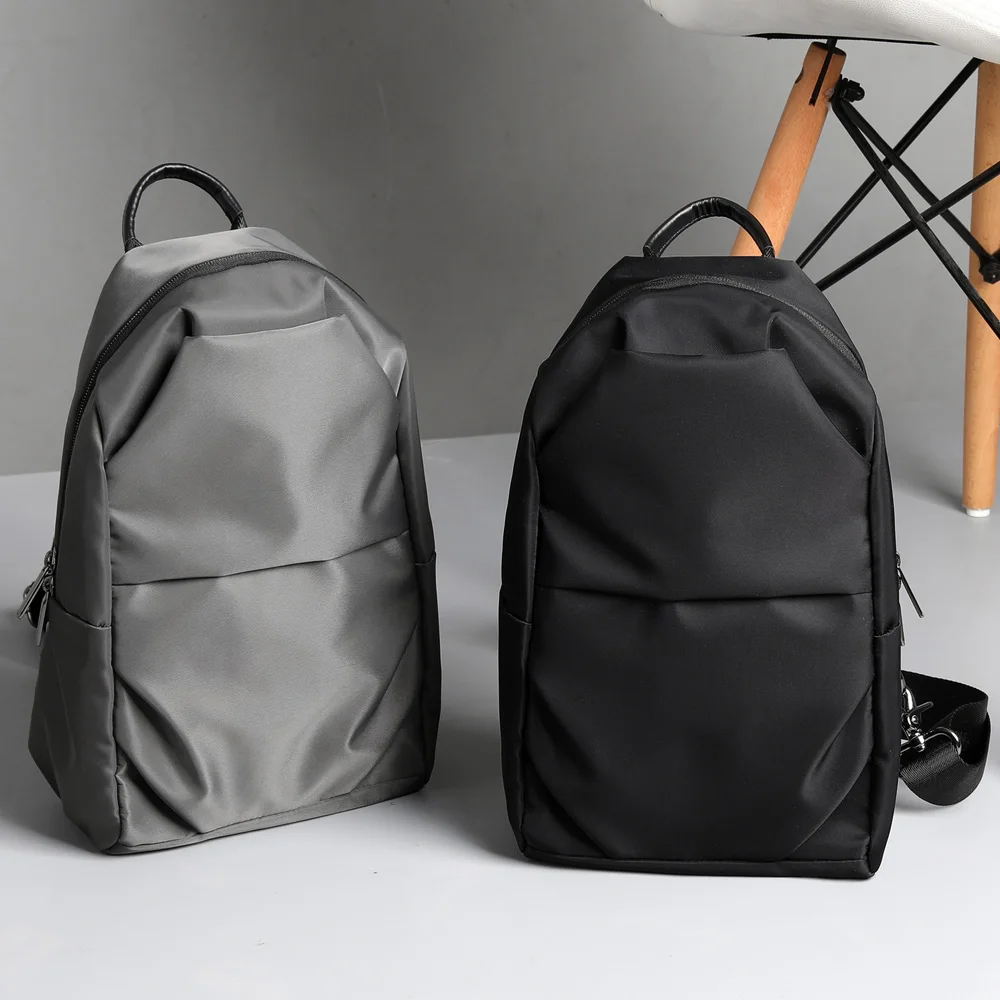 ZZINNA новый уникальный дизайн простой однотонный рюкзак на одно плечо