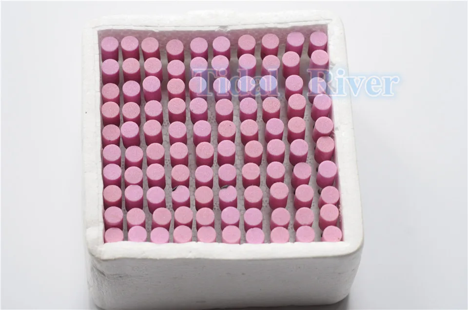 Розовый Ассорти 100 шт гравий толстый монтируемый точечный полировщик боров 2 35 мм