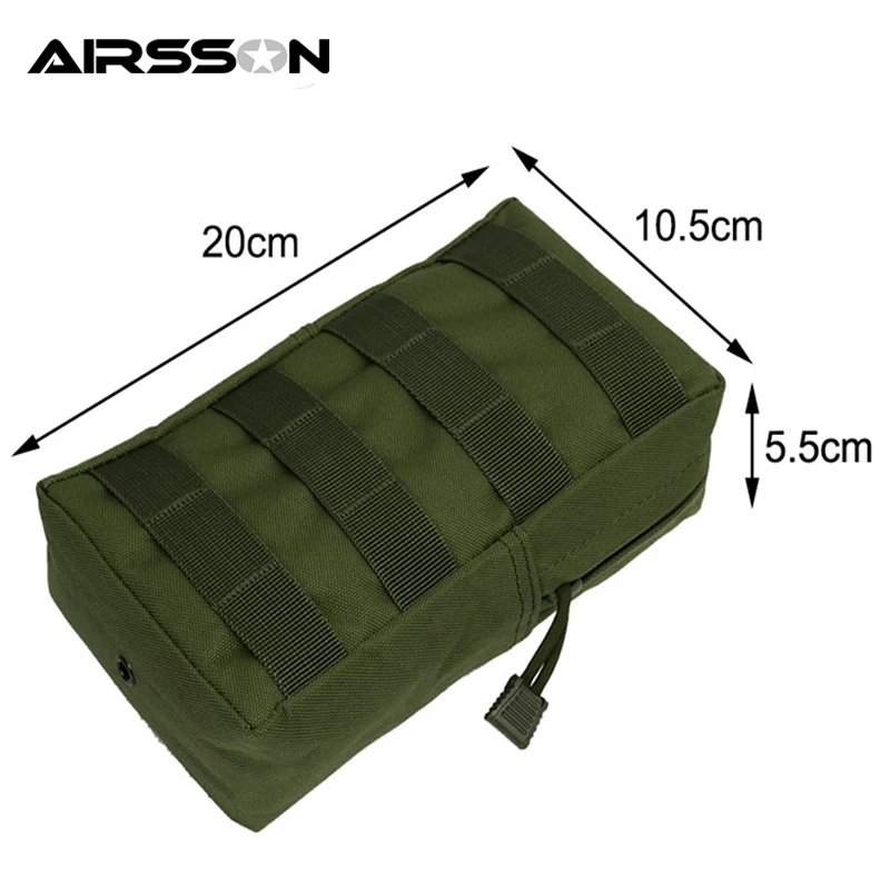 Airsson Airsoft Спортивная Военная 600D MOLLE сумка тактическая хозяйственная сумка жилет EDC гаджет охотничий поясной пакет уличное снаряжение