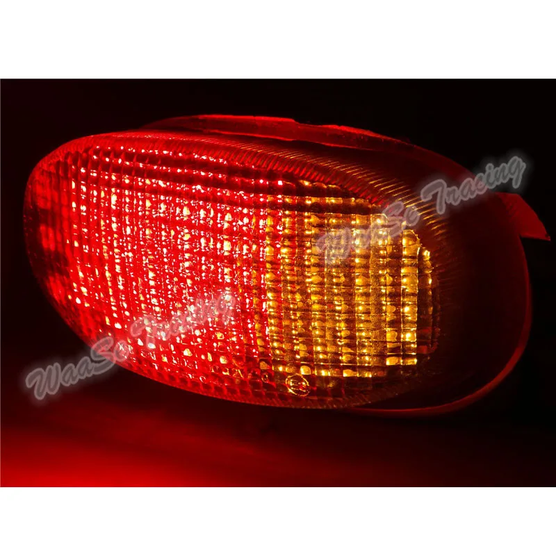 Waase для Suzuki GSXR600 GSXR 600 1997 1998 1999 2000 E-Mark задний фонарь стоп-сигнал встроенные Сигналы поворота светодиодный свет