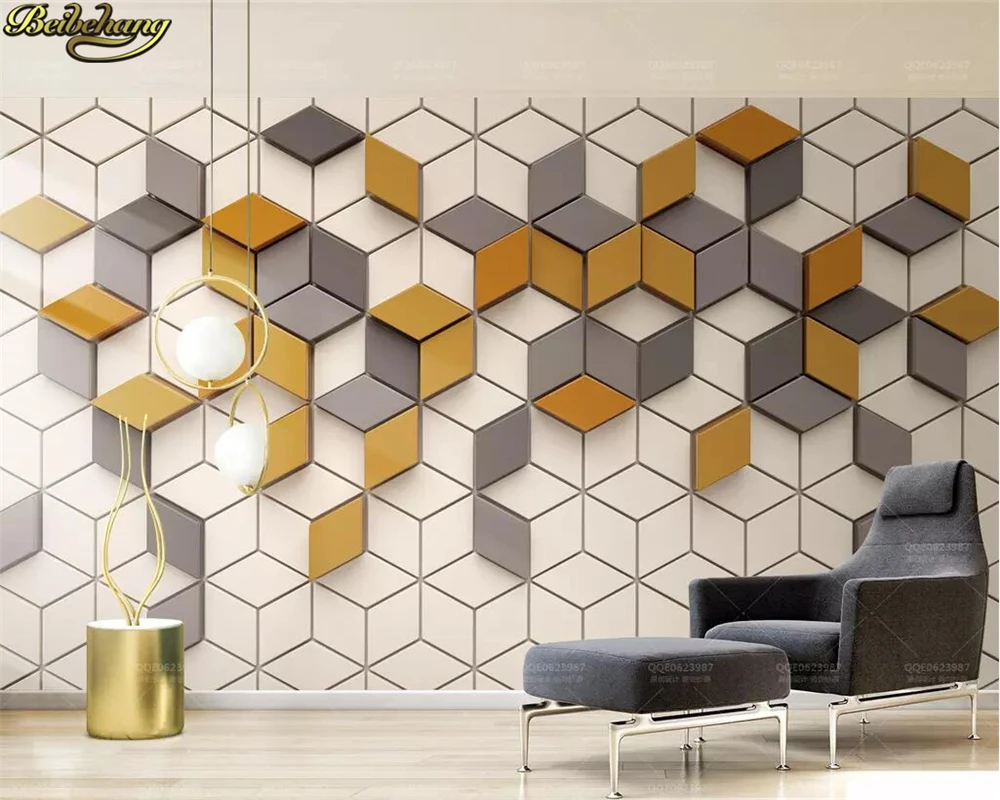 beibehang Custom photo 3d wallpaper mural simple ginger mosaic mosaic modern 3d TV background wall papers home decor слингобусы mosaic simple