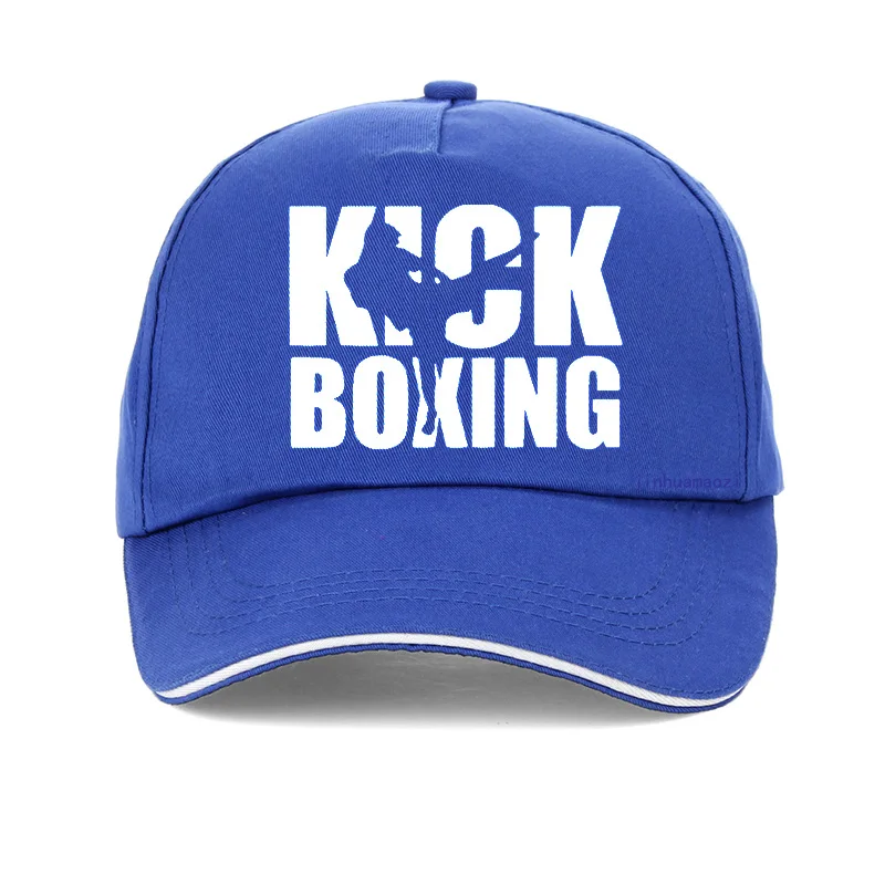 Синий Kick Boxinger MMA бейсболка, хлопок, высокое качество, с принтом букв, боксерские кепки для мужчин и женщин, хип-хоп регулируемая бейсболка - Цвет: Синий