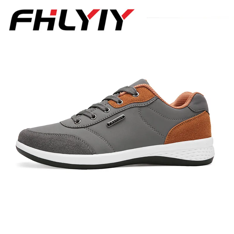 Mens Shoes Lace-Up Men Fashion Microfiber Leather Casual Brand Sneakers Winter FLats Zapatos De Hombre | Обувь