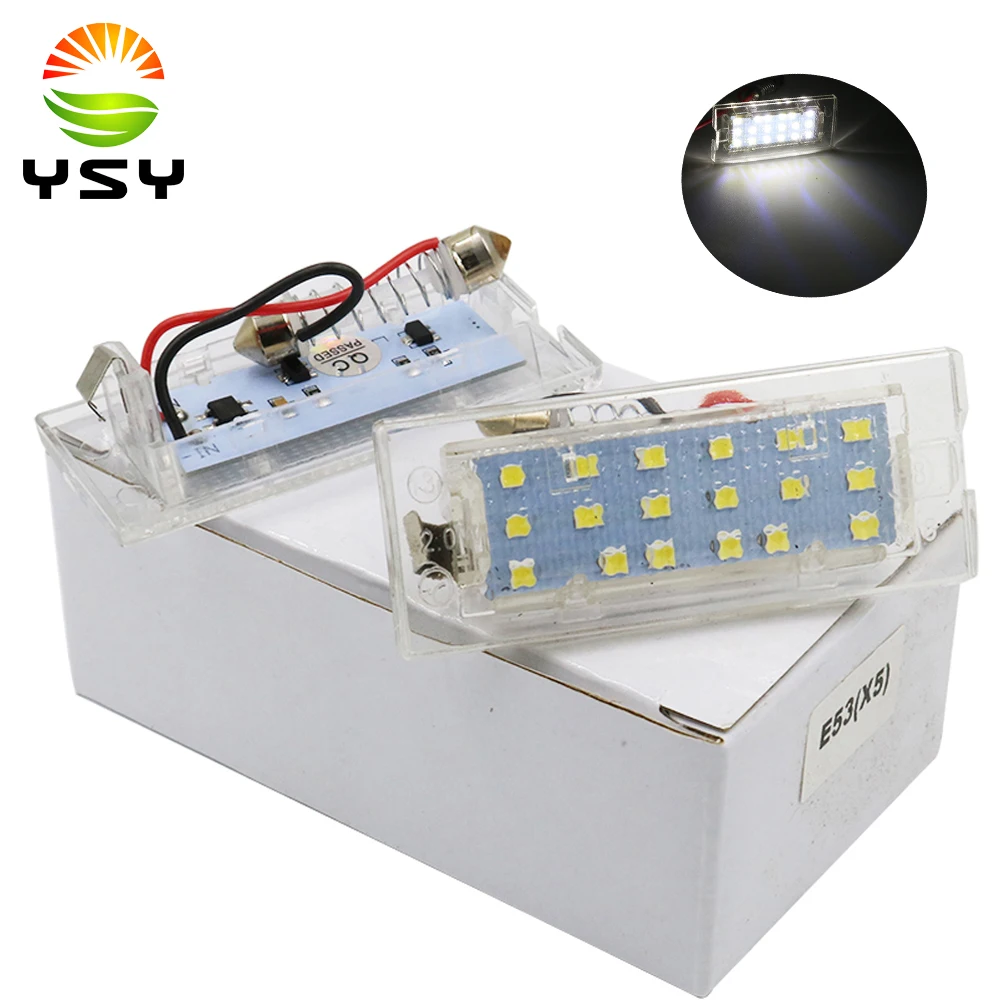 YSY 2X LED CANBUS автомобильный без ошибок номерной знак лампы для BMW E53/X5 перед лицом