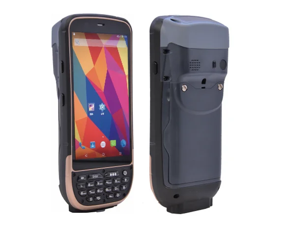 Портативная панель Ручной терминал с принтером 2D лазерный сканер штрихкодов Android