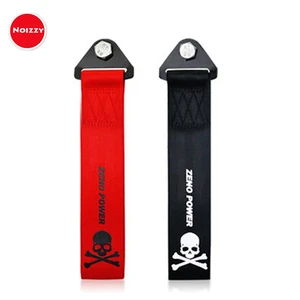 Мощный трос Noizzy с черепом Zeno, крюк для автомобиля, нейлон, передний, задний бампер, ремень для буксировки, брусок, сверхмощный трейлер JDM Tsurikawa, Стайлинг автомобиля