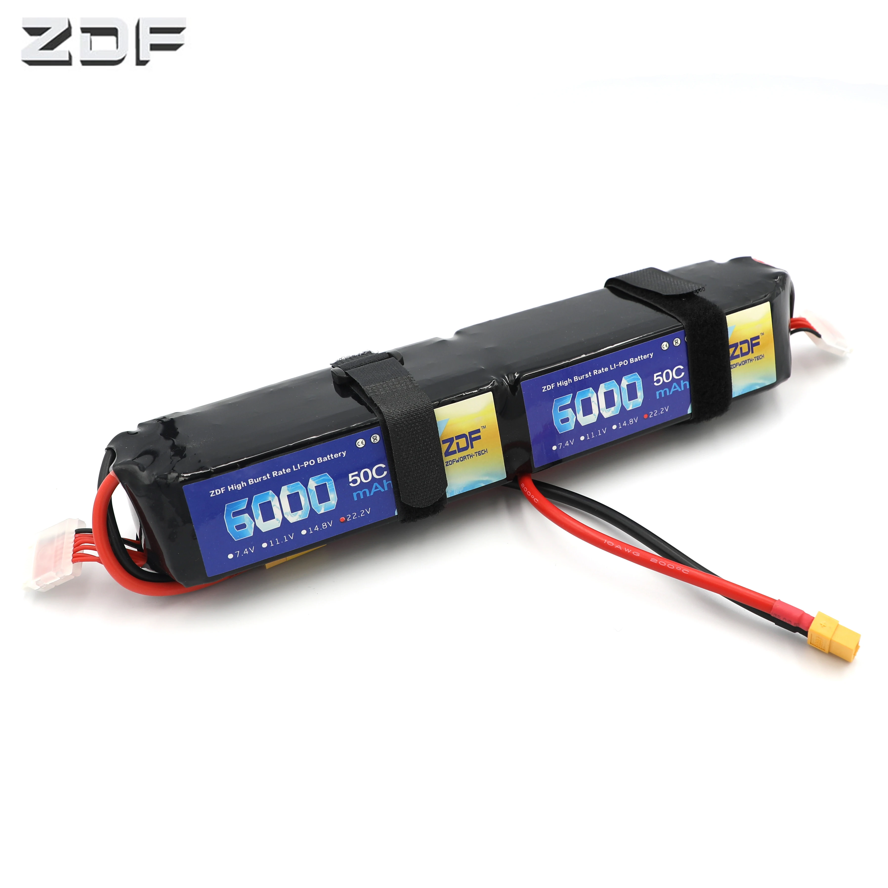 

ZDF 6000mAh 12S 50C/100C 44.4V Battery For Helicopter Fixed Wing