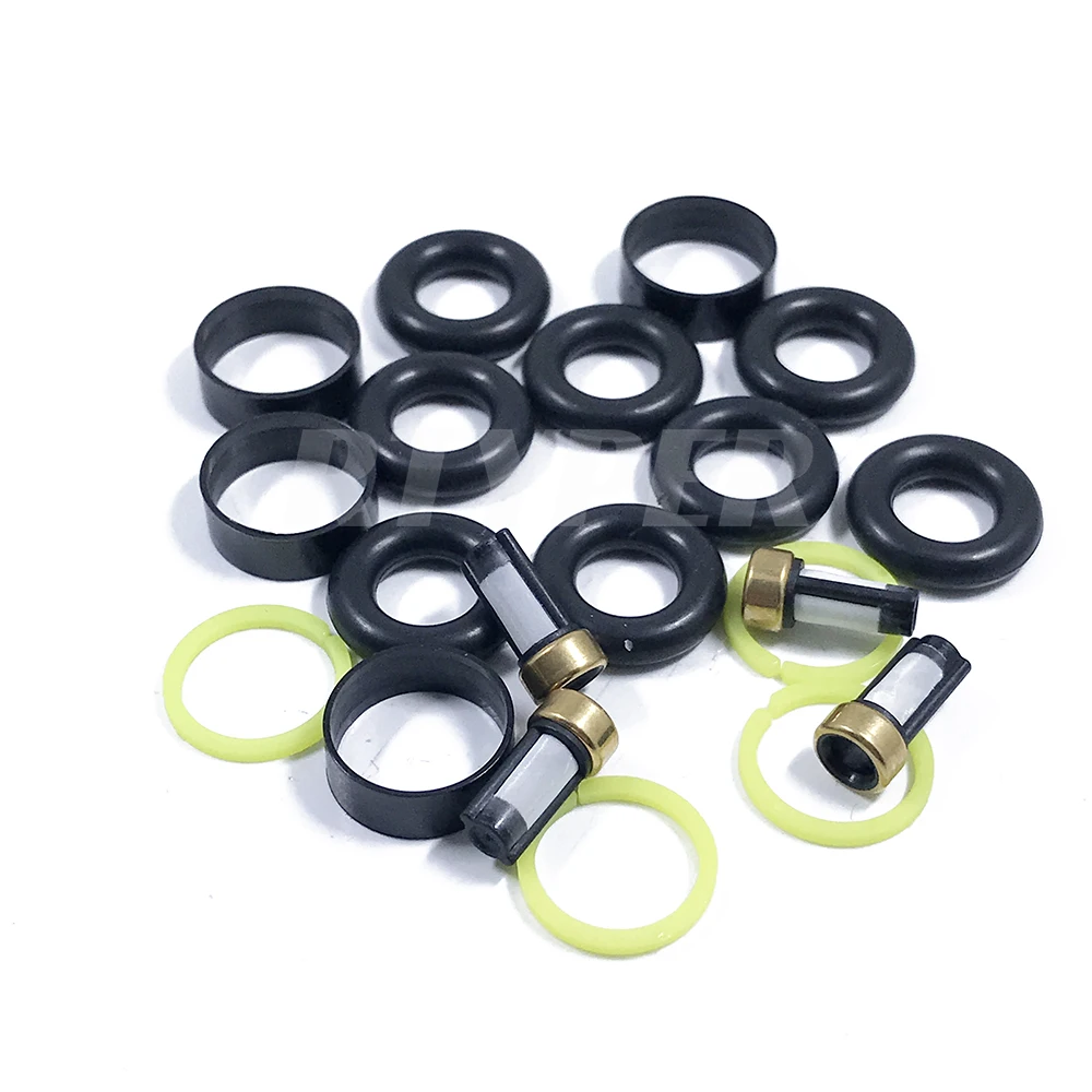 Четыре комплекта ремонтные наборы деталей топливной форсунки микро фильтр Oring