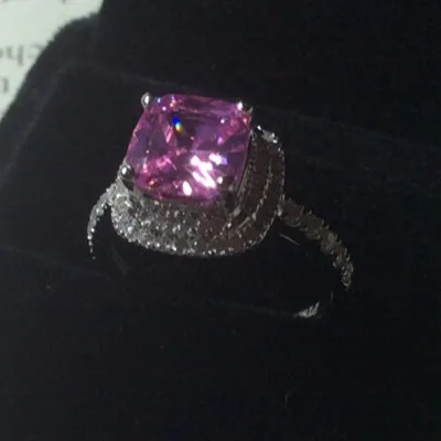 Оптовая продажа новый дизайн однотонное кольцо 750 белое золото Halo стиль на