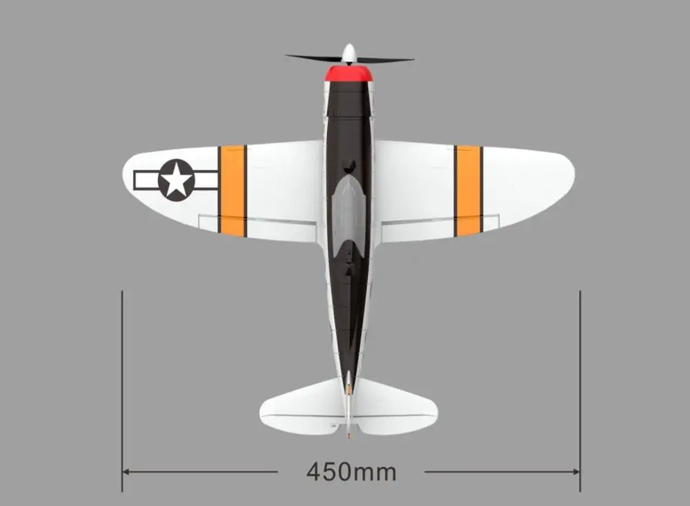 Горячее надувательство парк флаер мини P47 2,4G 4CH 6-Axis Gyro легко летать приводимого в движение с помощью электропривода войны птица Самолет RC набор RTF истребитель