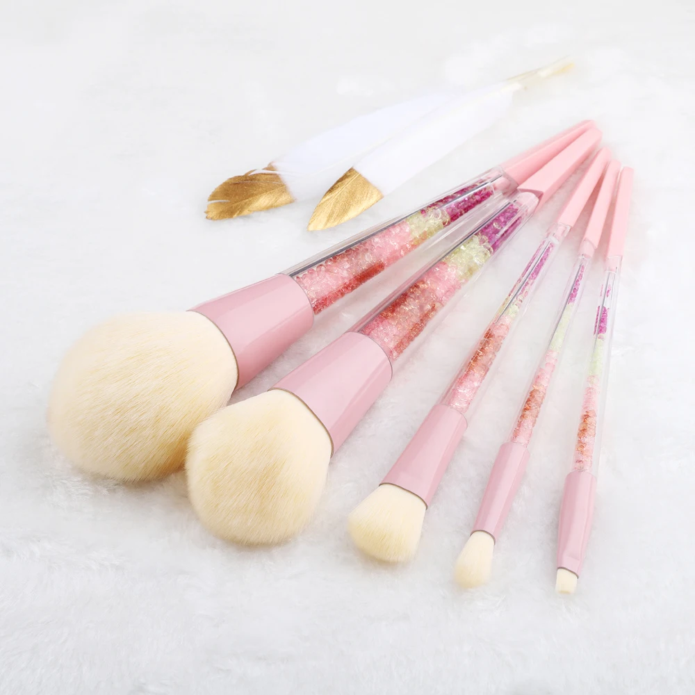 Набор цветных профессиональных кисточек для макияжа FLD 8 шт. набор теней век пудра